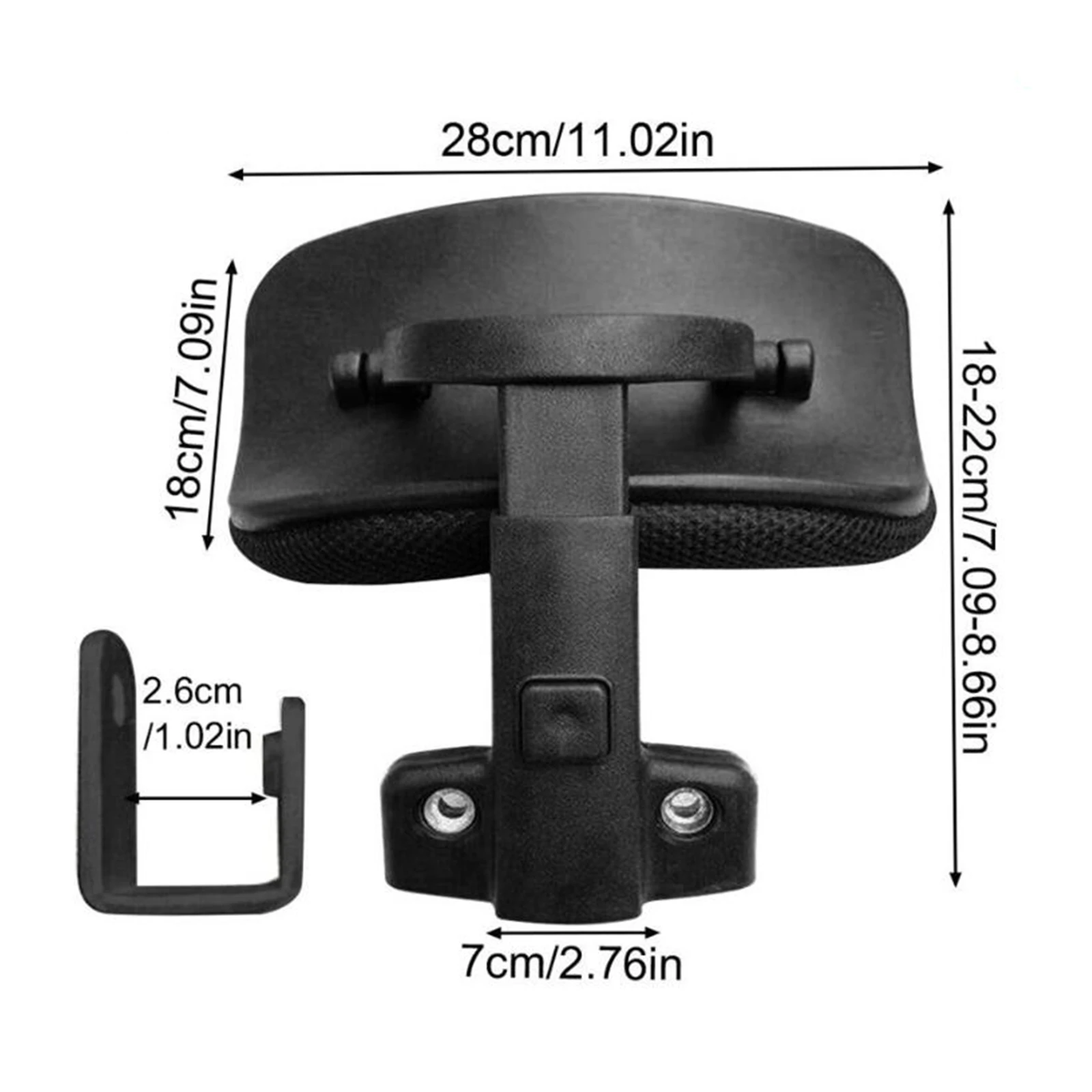 Accesorio para reposacabezas de silla de ordenador, fácil de instalar, cómodo cojín de soporte para el cuello para silla elevadora, escritorio,