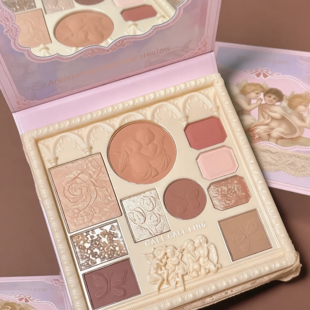 Carved Angel Makeup Palette Multi-function Eyeshadow Blush Highlight All In One Matte Shimmer Daily Cosmetic Plate For Women