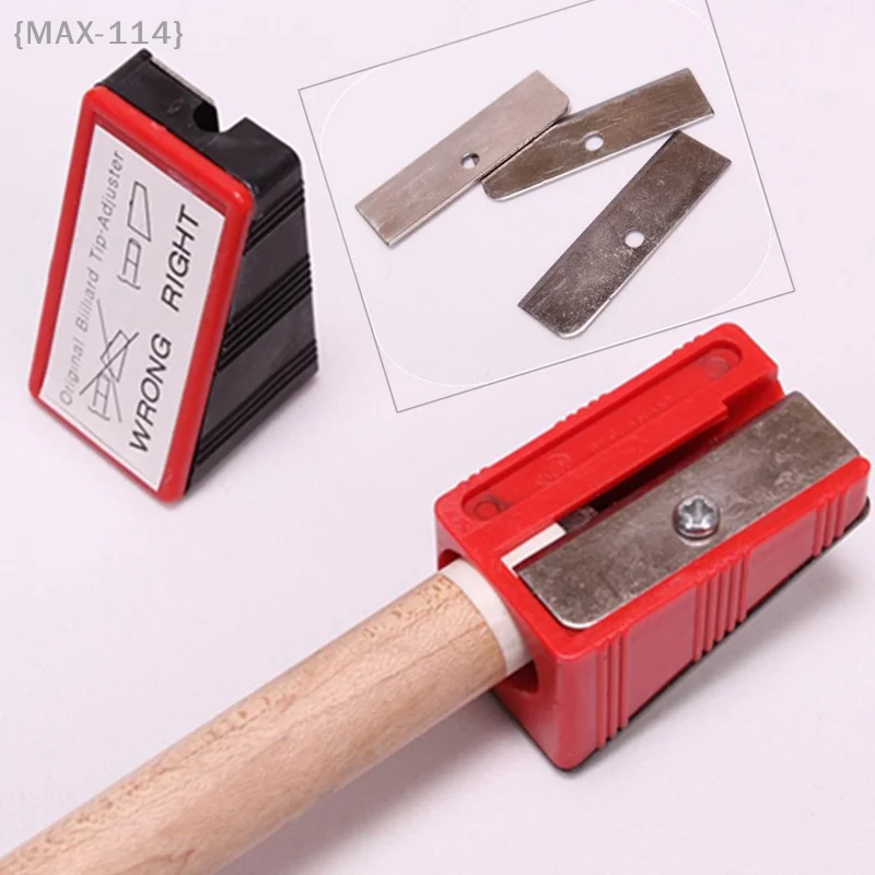 Durable Plastic Tip Shaper, Easy Grip Cue Tip Maintenance Tool for Perfect Shape & Maintain Grip, Billiards Pool Snooker Planer