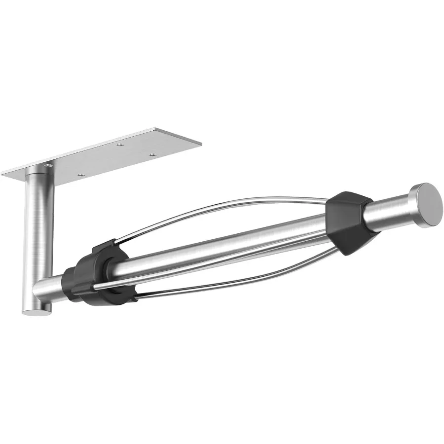 

Self Adhesive Paper Towel Holder Under Cabinet Mount Wall Mounted Paper Towel Roll Holder with Damping Effect for Kitchen Bathr