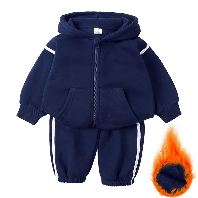 Baby Girl Boy Clothes Sweatshirt Children Top and Bottom Two Piece Set Kids Hoodies Winter Clothing Outfits Loungewear Outerwear