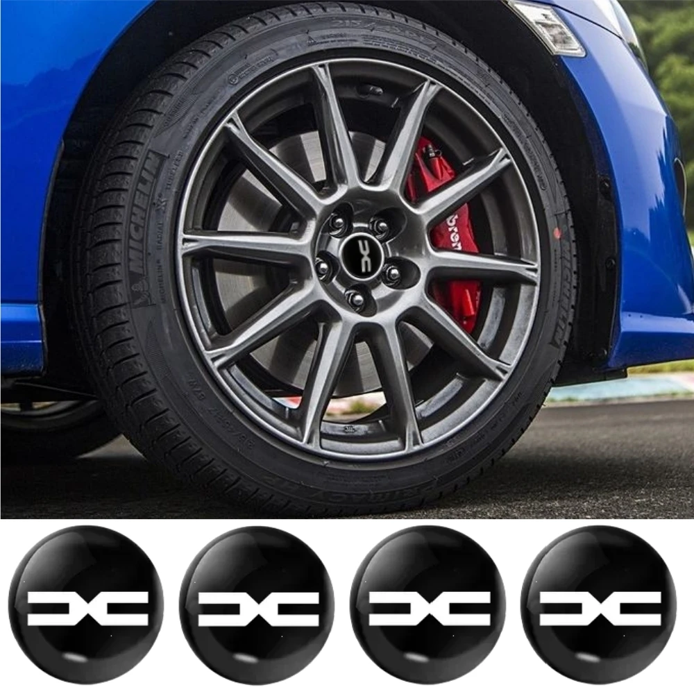 4pcs/Set Metal 56mm 60mm Car Emblem Wheel Center Hub Caps Badge Covers Stickers Styling Auto Accessories for DACIA Spring Duster