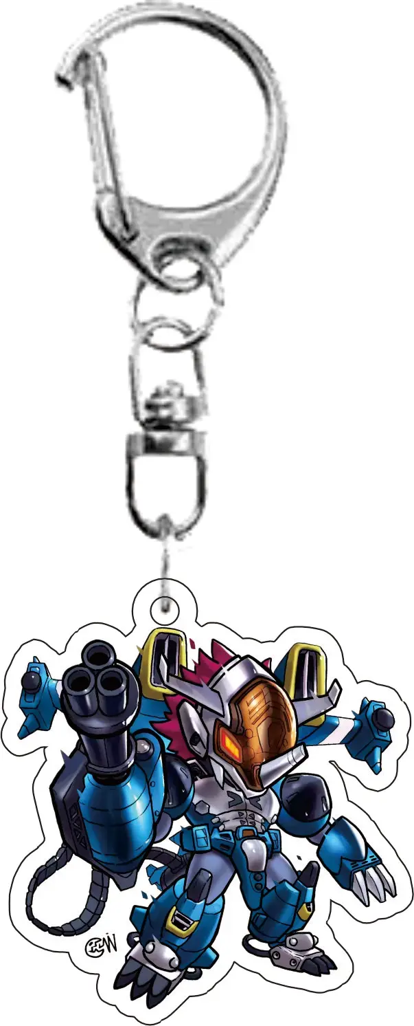 Digimon Adventure Dukemon Omegamon Metalgreymon Metalgarurumon Shinegreymon Anime Pendant Acrylic Keychain Self-Made Toy Gift view 4