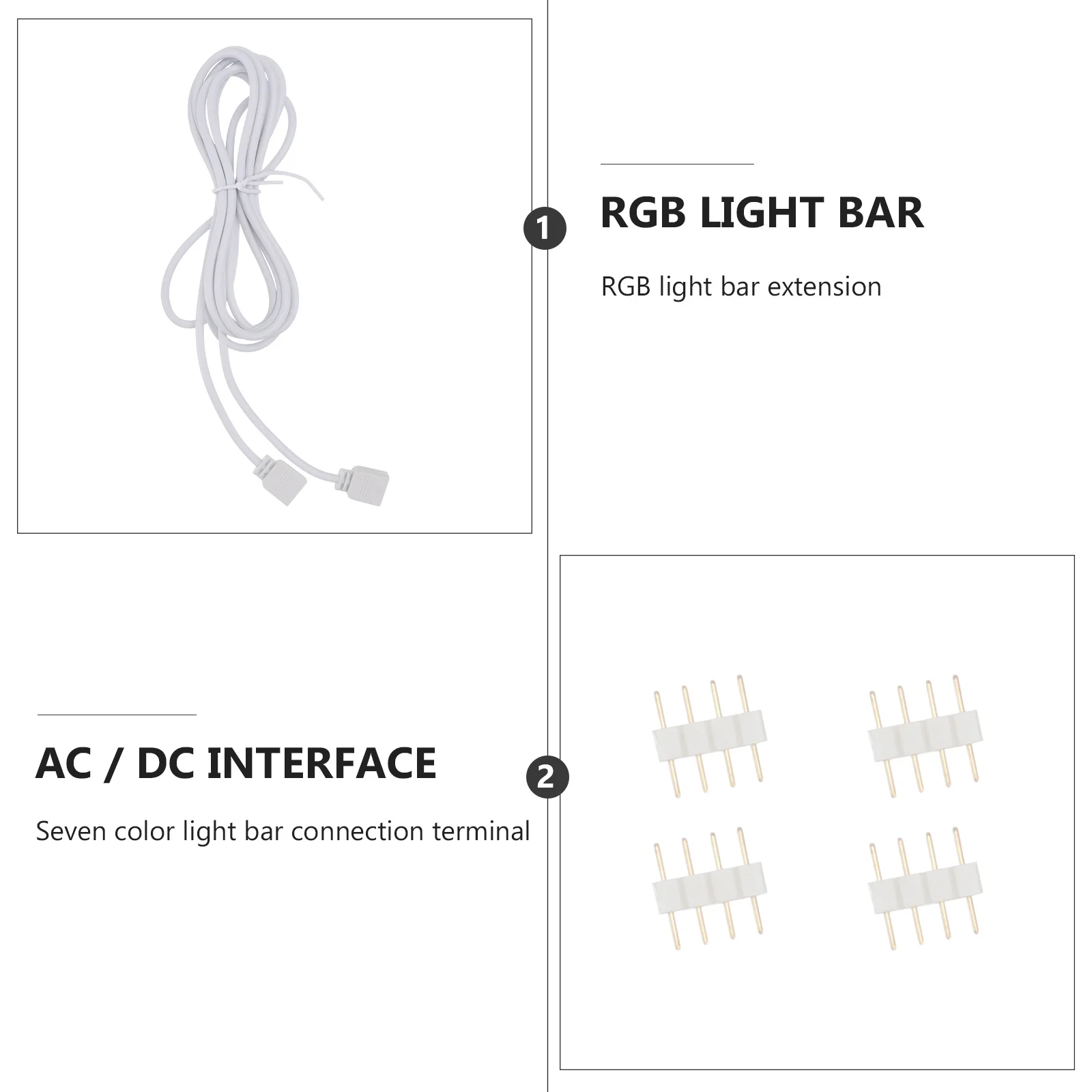 4Pcs 라이트 스트립 연장 코드 커넥터 Smd 5050 3528 Rgb LED 라이트에 대 한 유연한 PVC 절연 연장 케이블
