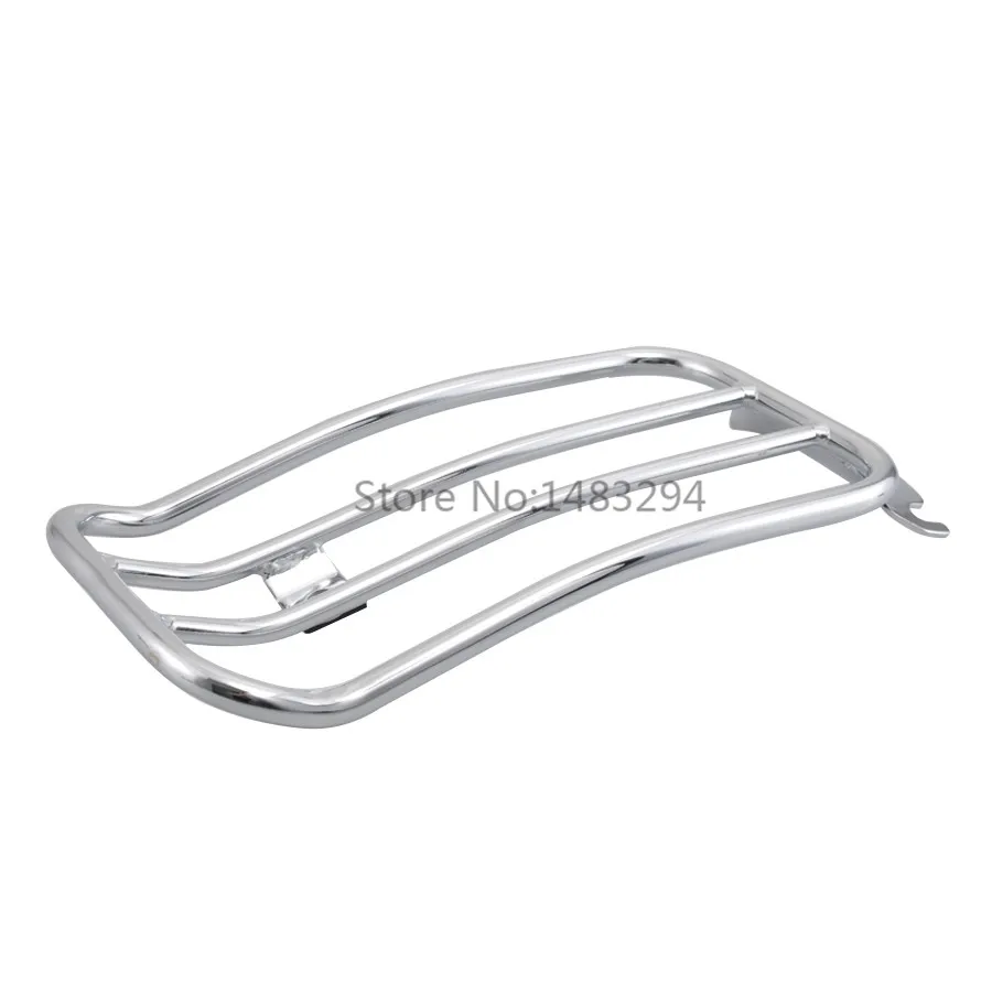 1Pc Luggage Rack Sissy Bar Luggage Rack For Harley Flht Flhr Flhx Flt 1997-2015 High Quality Steel Rear Rack Chrome Luggage Rack