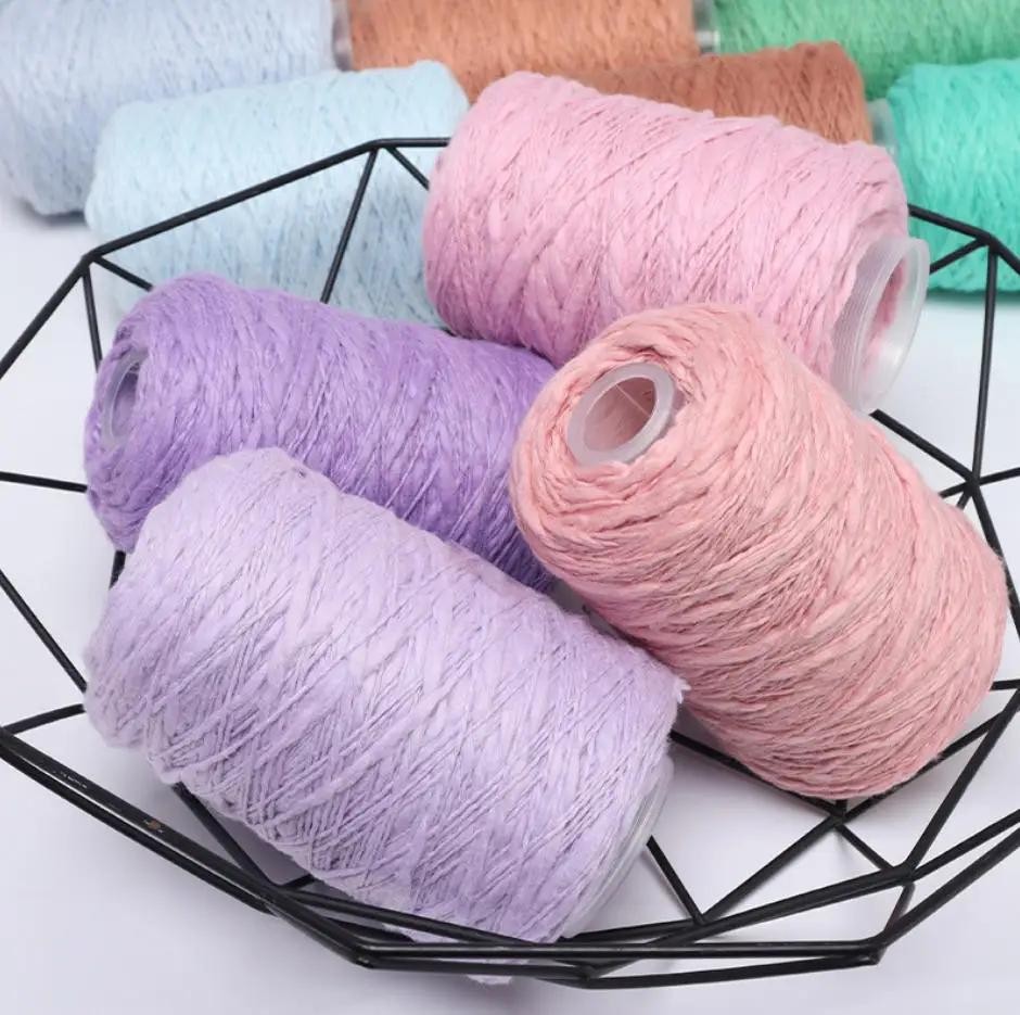 100% Cotton 100g 250m Sausage Big Belly Yarn Handwoven