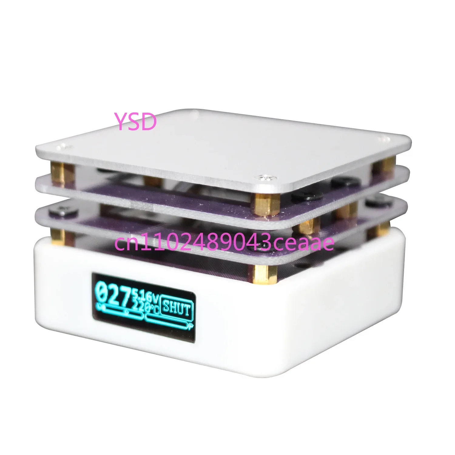 65W PD Mini Thermostatic Heating Plate (with LED Display, Preheater & Reflow Soldering Station, Welding Heating Table)