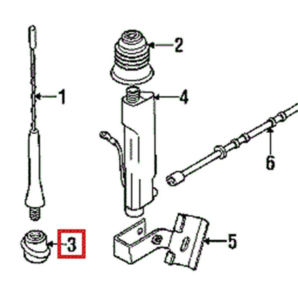 Herramienta de sellado de ojal de antena, accesorios para BMW serie Z3, E36 Roadster 65218389698-8389698, 1 unidad, 1995