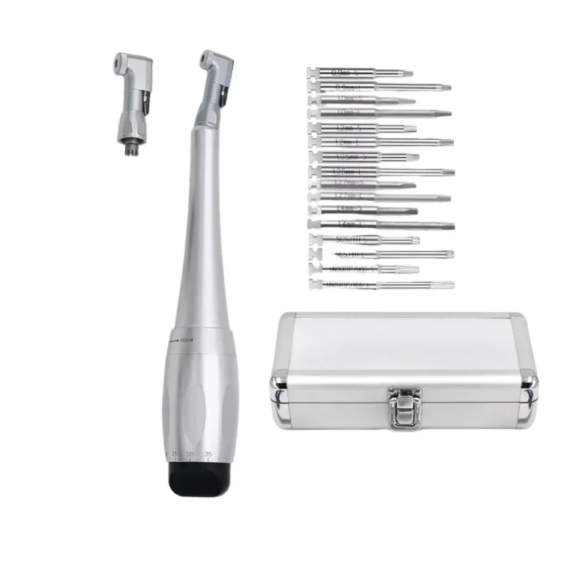 Dentals Universals implants Torques With 16pcs Drivers Wrenchs Dentistry sLatch Head Handpiece 5 to 35 N.cm Instruments