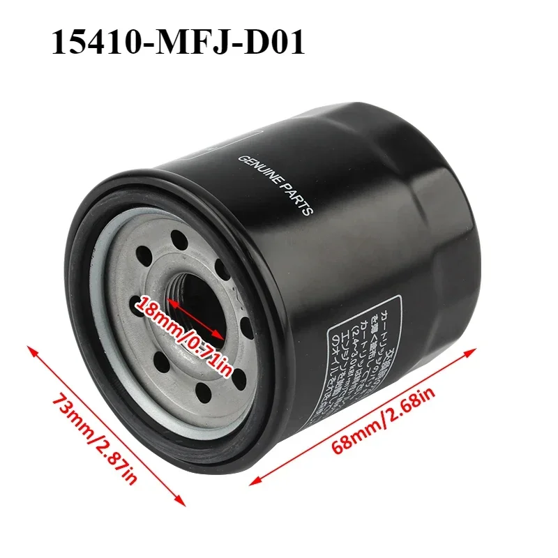 

15410-MFJ-D01 Oil Filter For Motorcycle HONDA Fit 2013 - 2020 CBR500R CB500F CB500X CB650F CBR650F CBR650R CB650R 2018 2017 2016