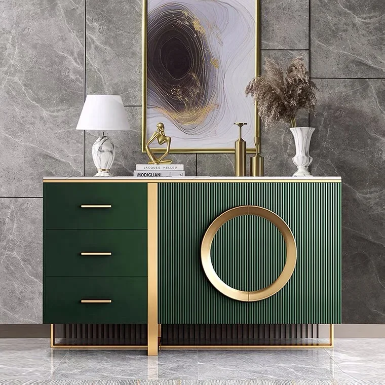 

-Elegant Light Luxury Home Hotel Apartment Living Dining Room Furniture Storage Cabinet