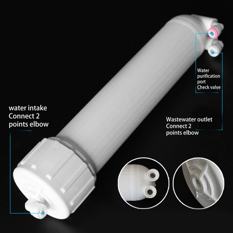 M2EE Reverse Osmosis Membrane Housing 1812 50G 75G 100G 125G Water Filter Housing for Osmosis Inversa Reverse Osmosis System