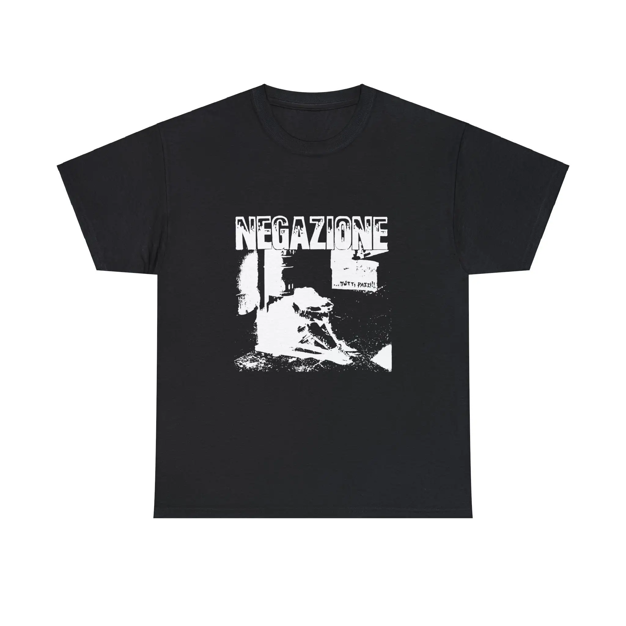 Negazione T Shirt Tutti Pazzi Old school italian hardcore Comfy for your punk summer 4 colorways