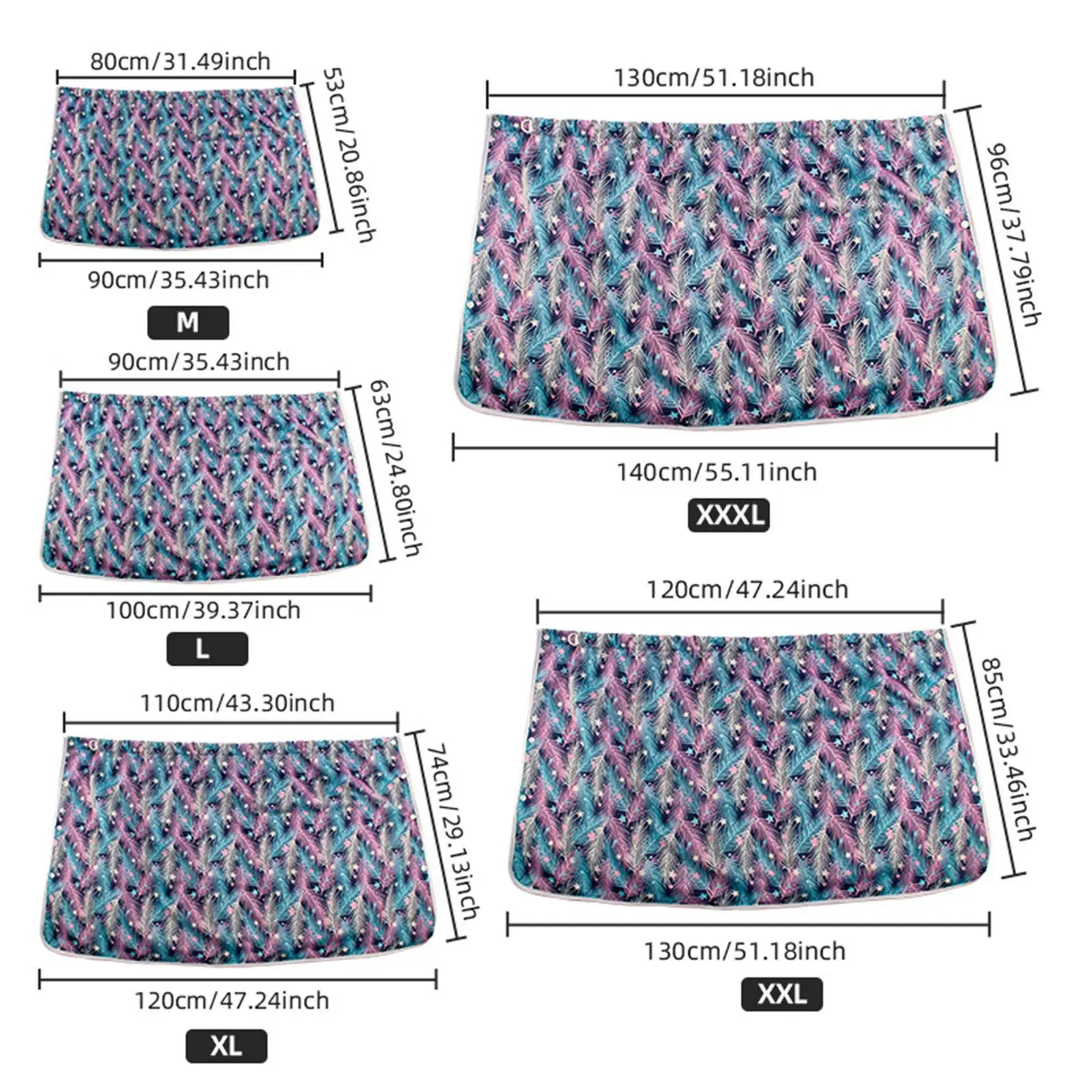 Cloth Diaper Skirt for Bed Protection - Reusable Washable Cover for Adults