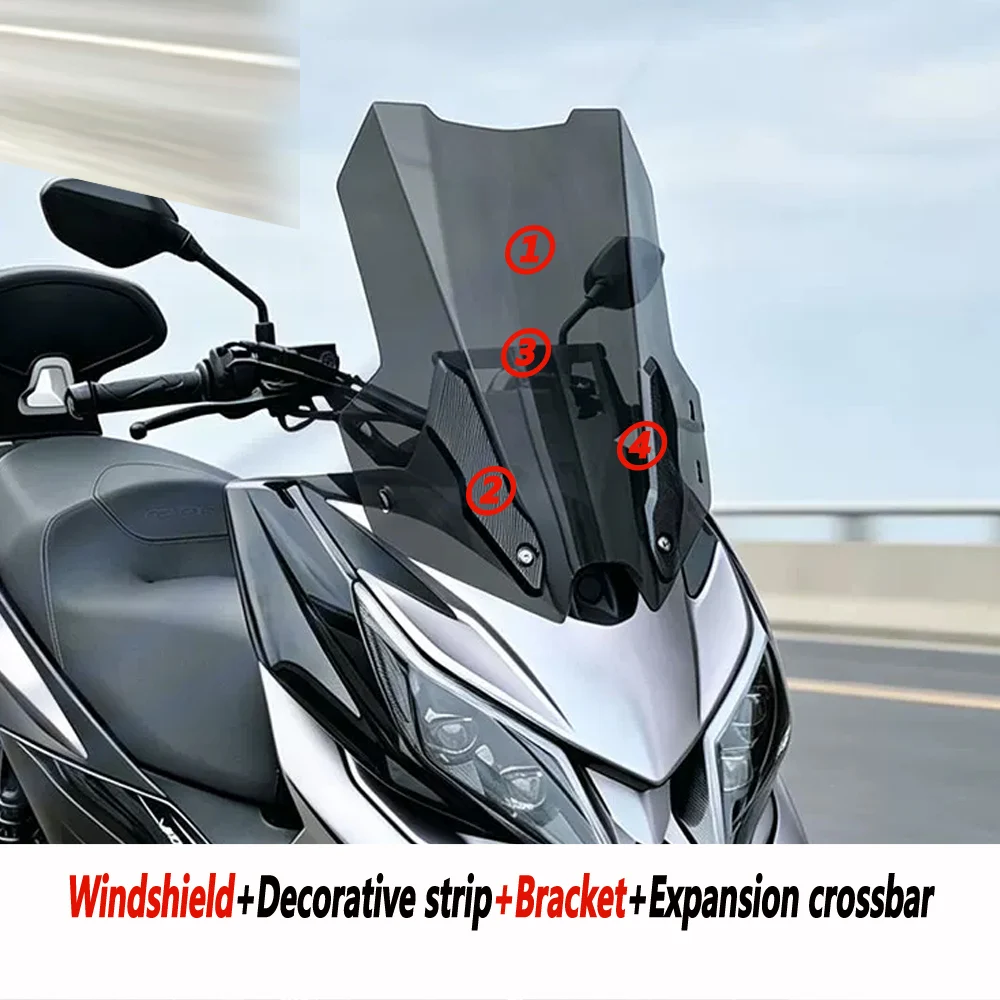 For ZONTES 150V 125V Windshield Modification with High Front Windshield Straight Style Competitive Windshield Accessories