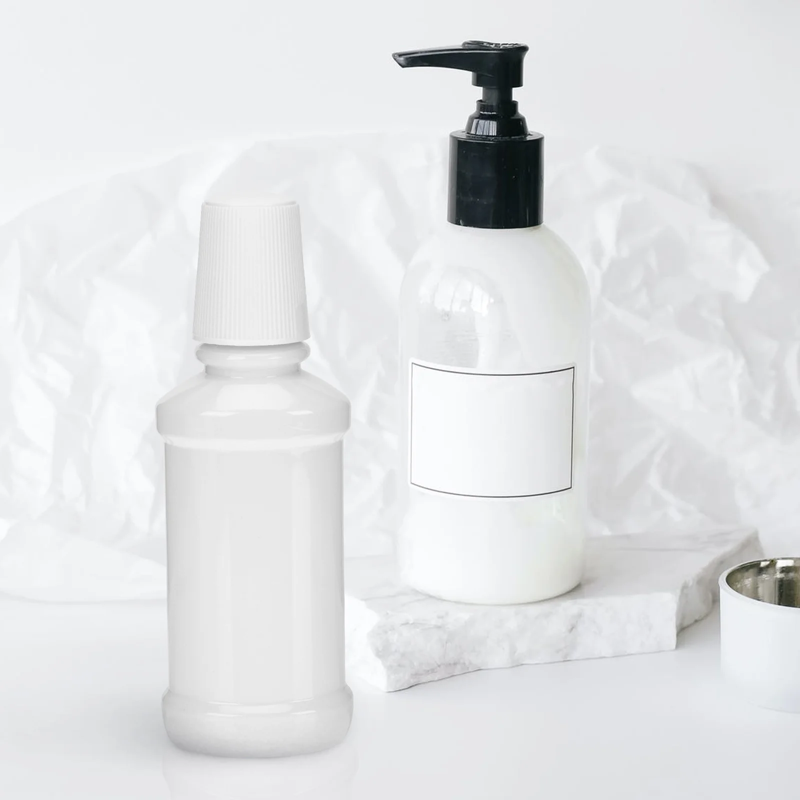 

6Pcs Portable Mouthwash Bottle Sturdy Compact Design Leakproof Reusable Sub-Packing Container Mouthwash Sub Bottle