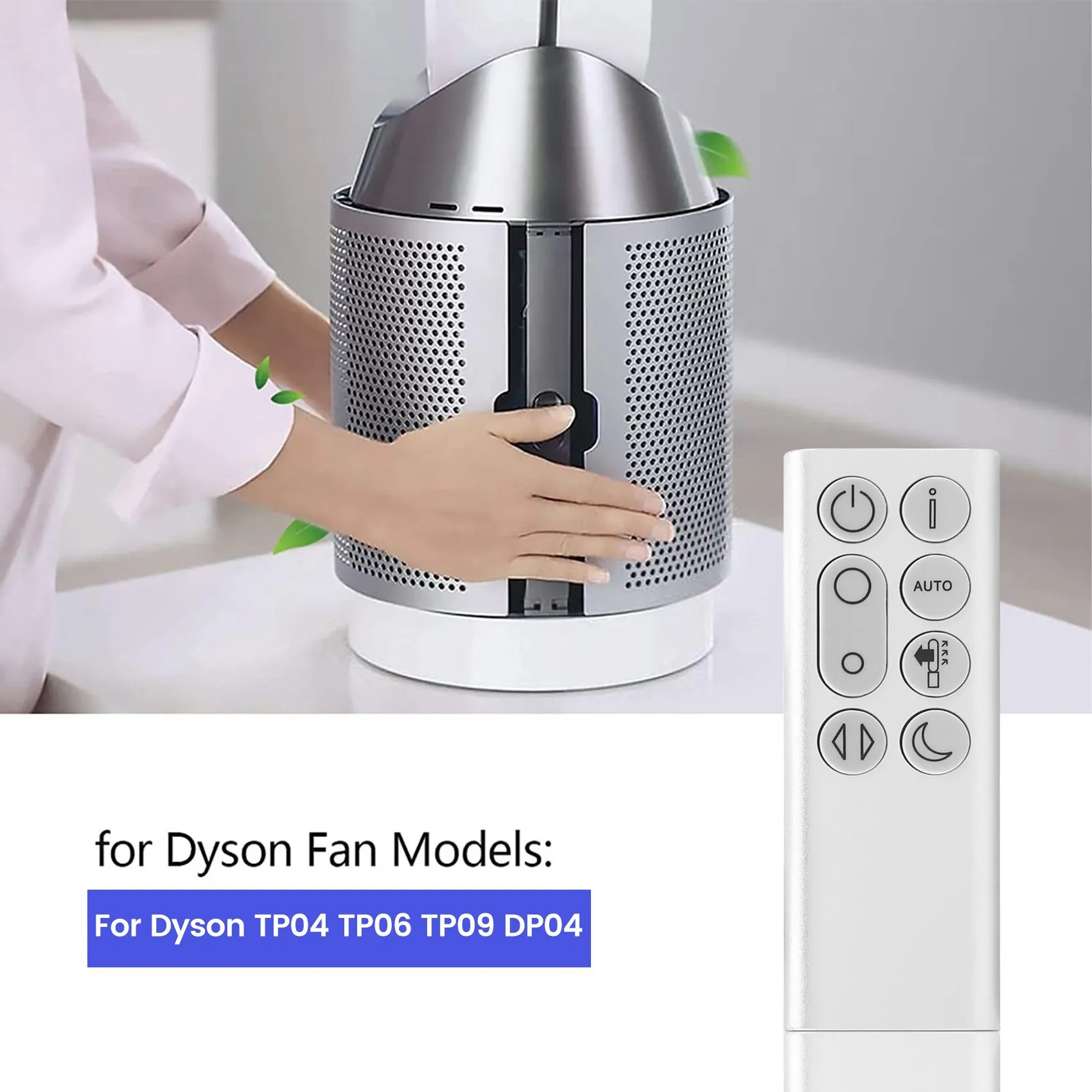 Mando a distancia de repuesto para Dyson Pure Cool, TP04, TP06, TP09, DP04, ventilador purificador, mando a distancia plateado