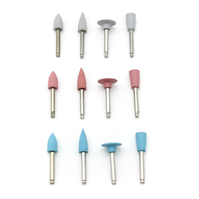 Dental Rubber Grinding Heads for Low-speed Machine Polishing Tip Teeth Light Curing Resin Polisher Dentist Tools