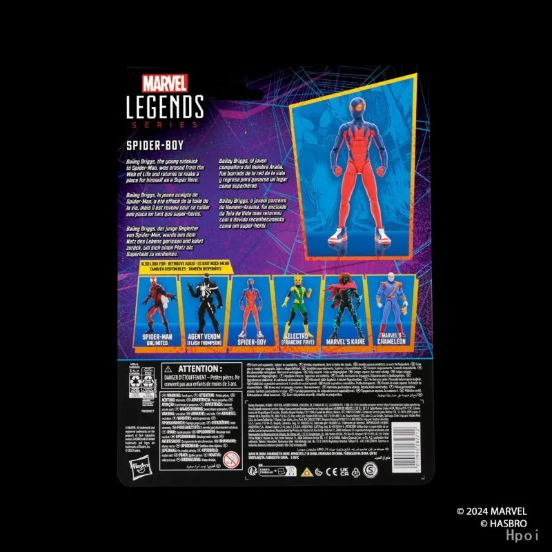 Original Hasbro Marvel Legends Series Spider Boy Action Figure Model Toy Collection