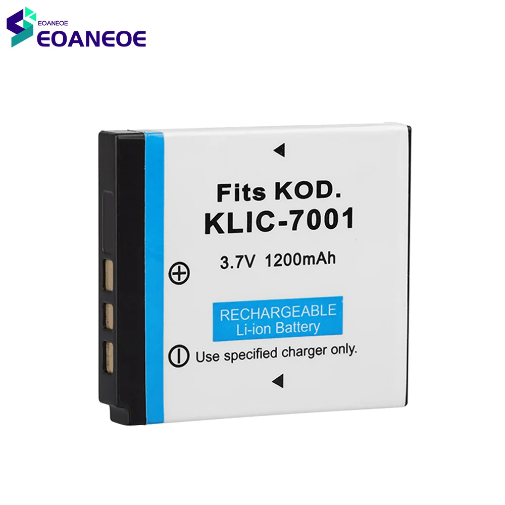 Dla KODAK K7001 KLIC-7001 Easyshare M863 2022 nowy 3.7V 1200mAh akumulator litowy aparat cyfrowy akumulatory litowo-jonowe