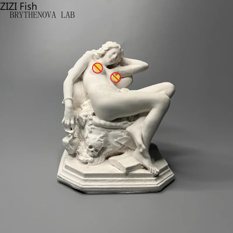 Roman Female Figures Plaster Statue Desk Decoration Ornaments Characters Sculpture Sketching Practice Teaching Coloring Tool
