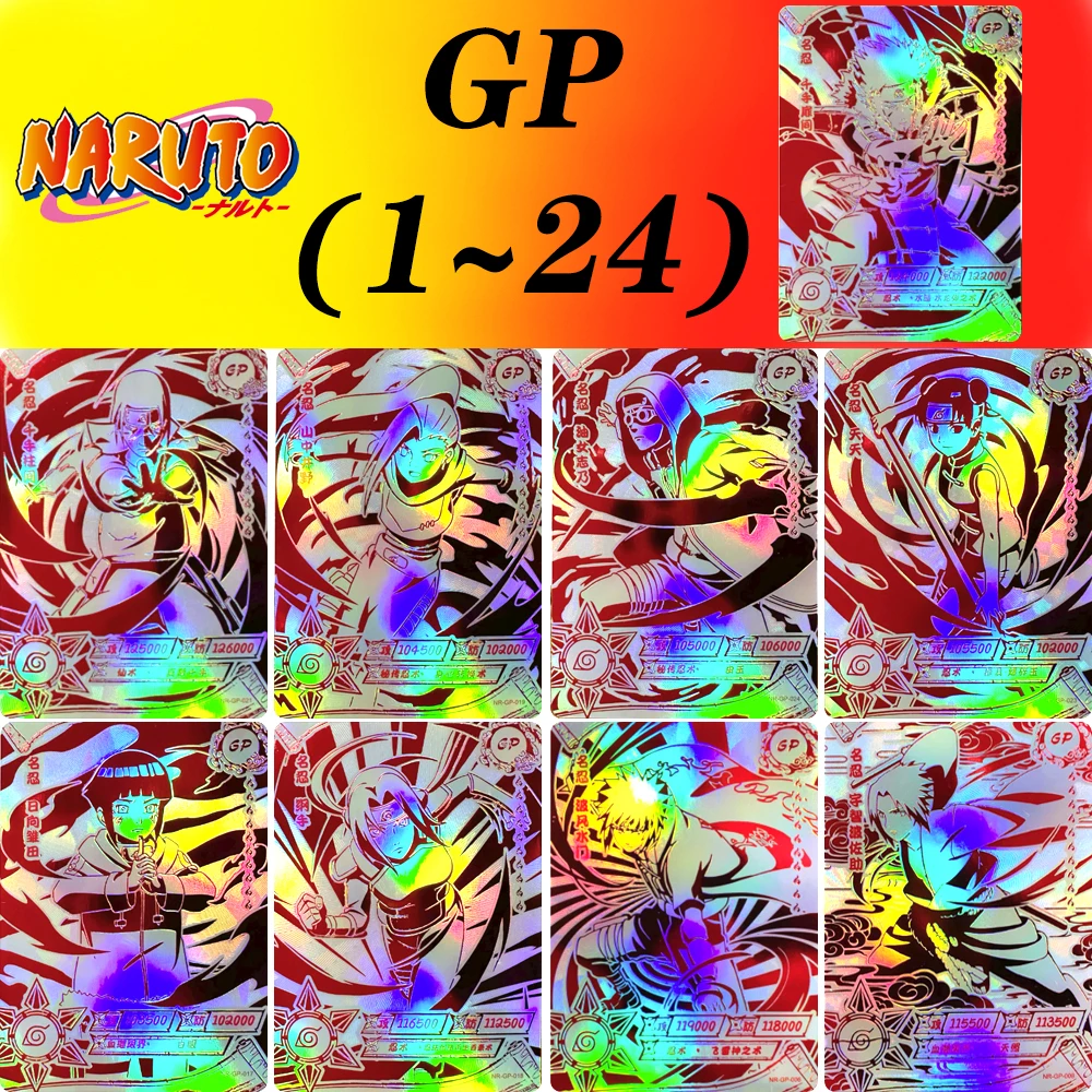 KAYOU NARUTO GP CARD 1~24 series Gaara Konan Yamanaka Ino rare Cool Game toys Collection card Christmas birthday gift