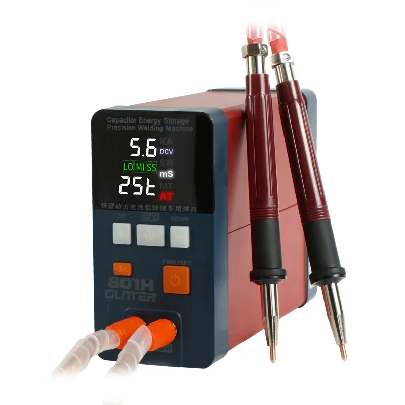 21KW 801H Spot Weling Machine 3500A Pulse Butt Welder 110-240V Power Battery Aluminum to Nickel Single Battery Spot Welder 73B