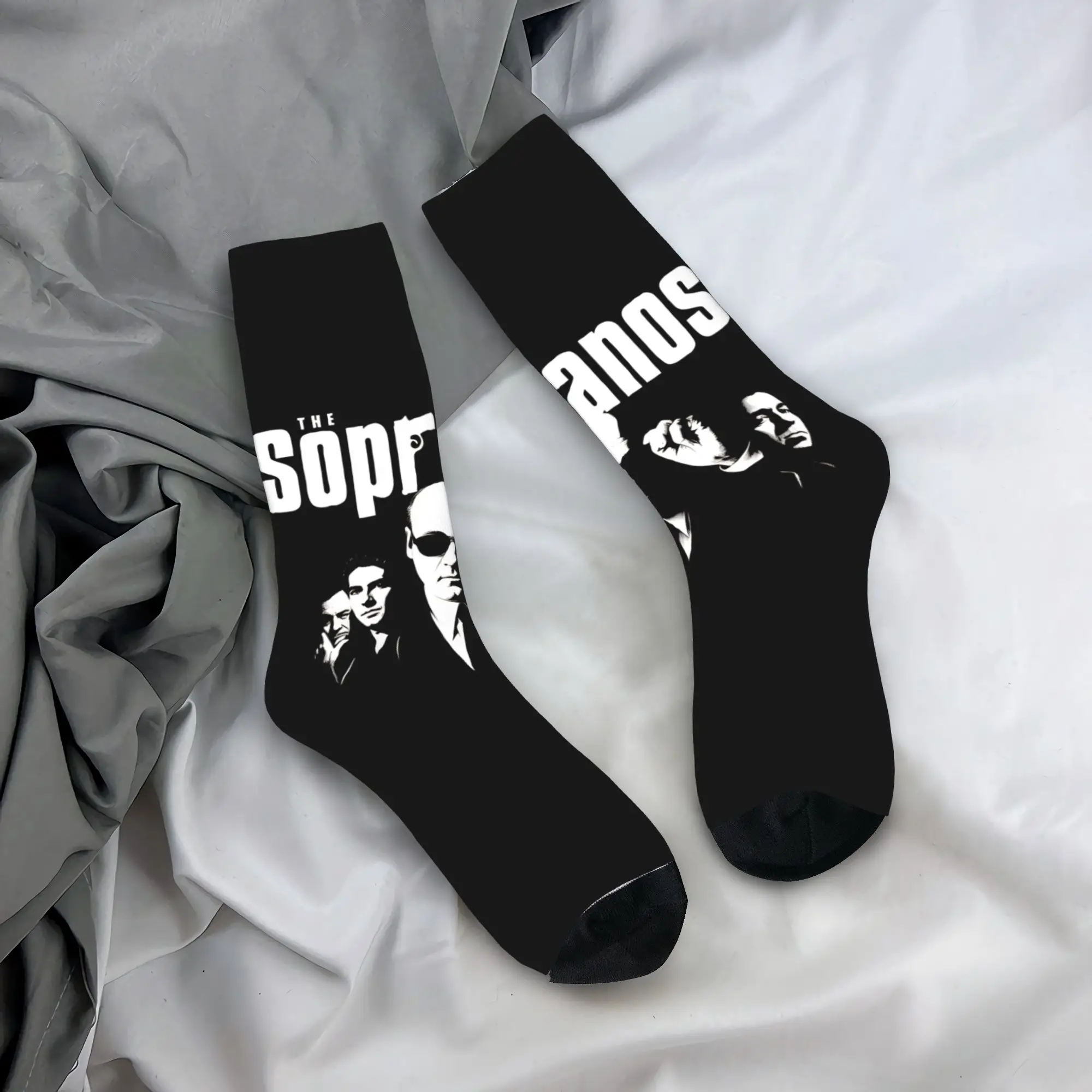 Couple Socks Movie The S-Sopranos   Stockings Spring Retro Soft Socks Design Outdoor Non Skid Socks