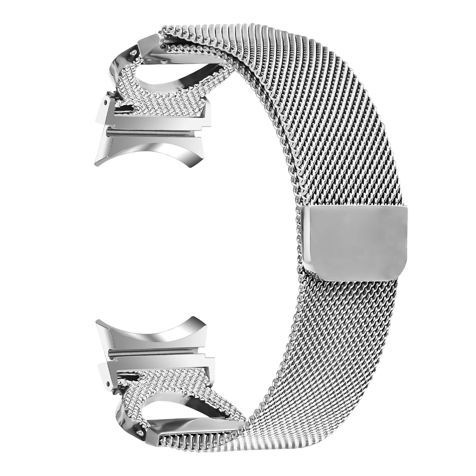 لا توجد فجوات حزام ميلانيزي لسامسونج غالاكسي 7 6 5 4 40 44 مللي متر سوار من الفولاذ المقاوم للصدأ حزام مغناطيسي لساعة جالاكسي 6/4 كلاسيك 5 #3