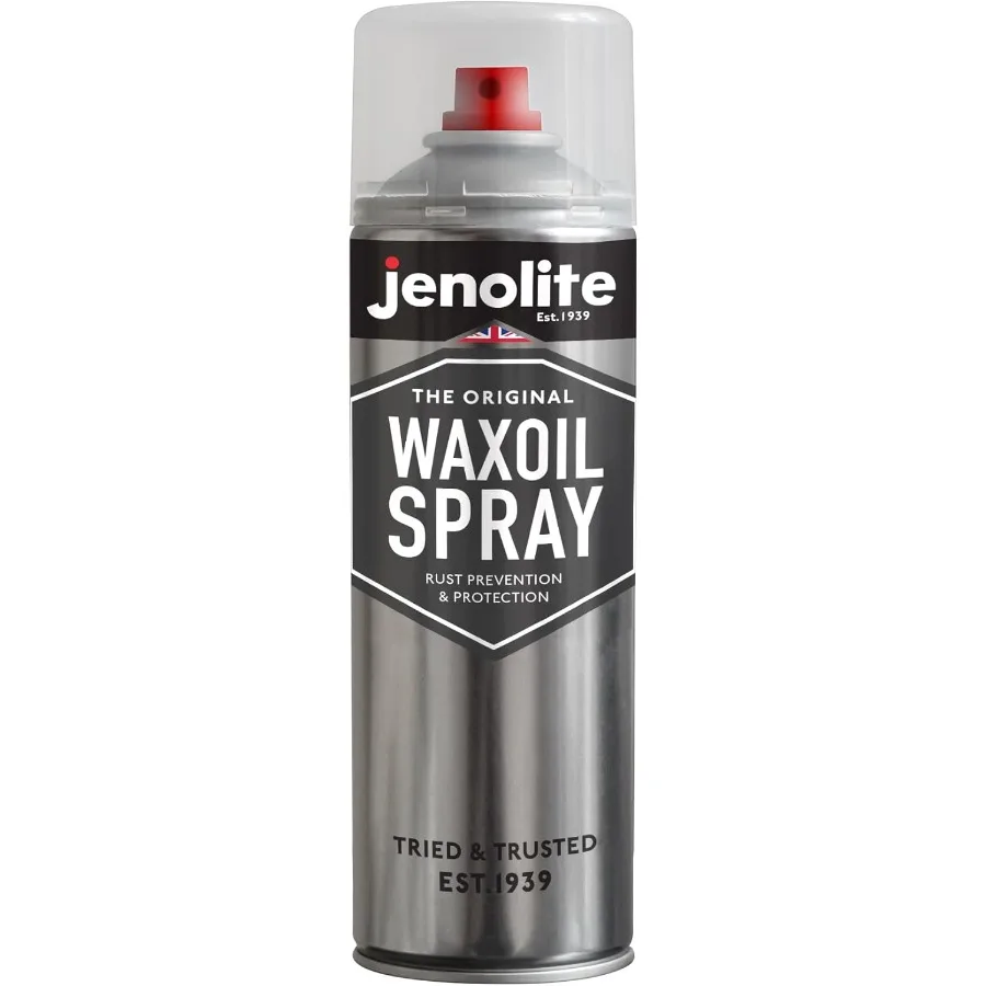

JENOLITE Waxoil Rust Prevention Aerosol Car/Bike/Motorcycle Corrosion Protection Spray 500ml 16.9 fl oz Black