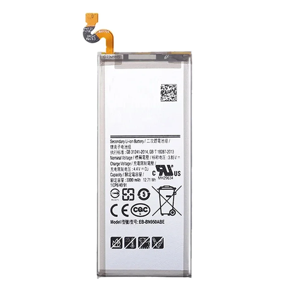 EB-BN950ABE 3300mAh Battery For Samsung Galaxy Note 8 Note8 N950 SM-N950F N950FD N950U/U1 N950W N950N N9500 Batteria + Free Tool