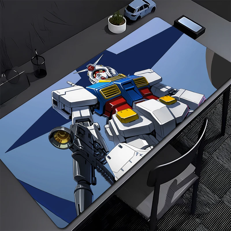 แผ่นรองเมาส์กันกระแทกแบบกลไก RX-78-2 กันดั้ม แผ่นรองโต๊ะขนาดใหญ่ แผ่นรองคีย์บอร์ด แผ่นรองเมาส์สำหรับเล่นเกม อุปกรณ์เสริมคอมพิวเตอร์ แผ่นรองเมาส์