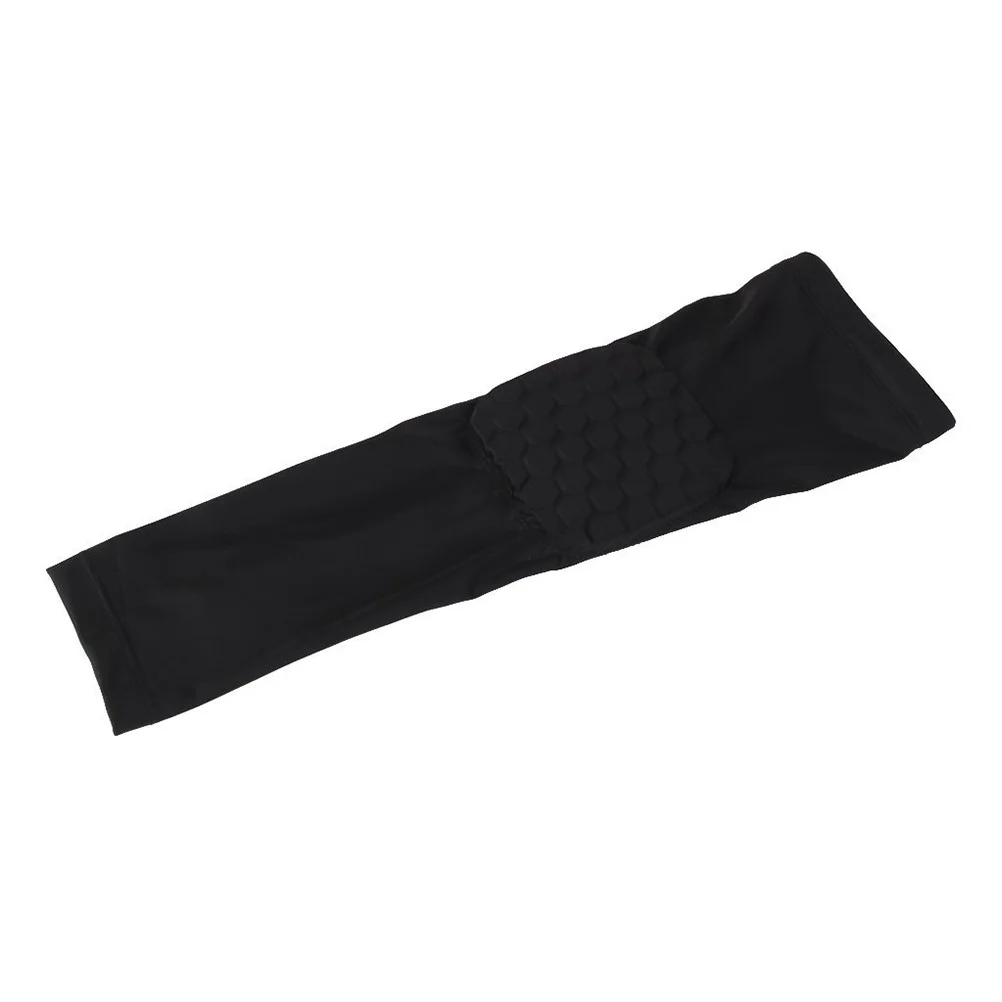 

Arm Sleeve Elbow Support Black Size M Compression Honeycomb Pad Non Slip Band Sports Protector for Basketball Cycling Golf