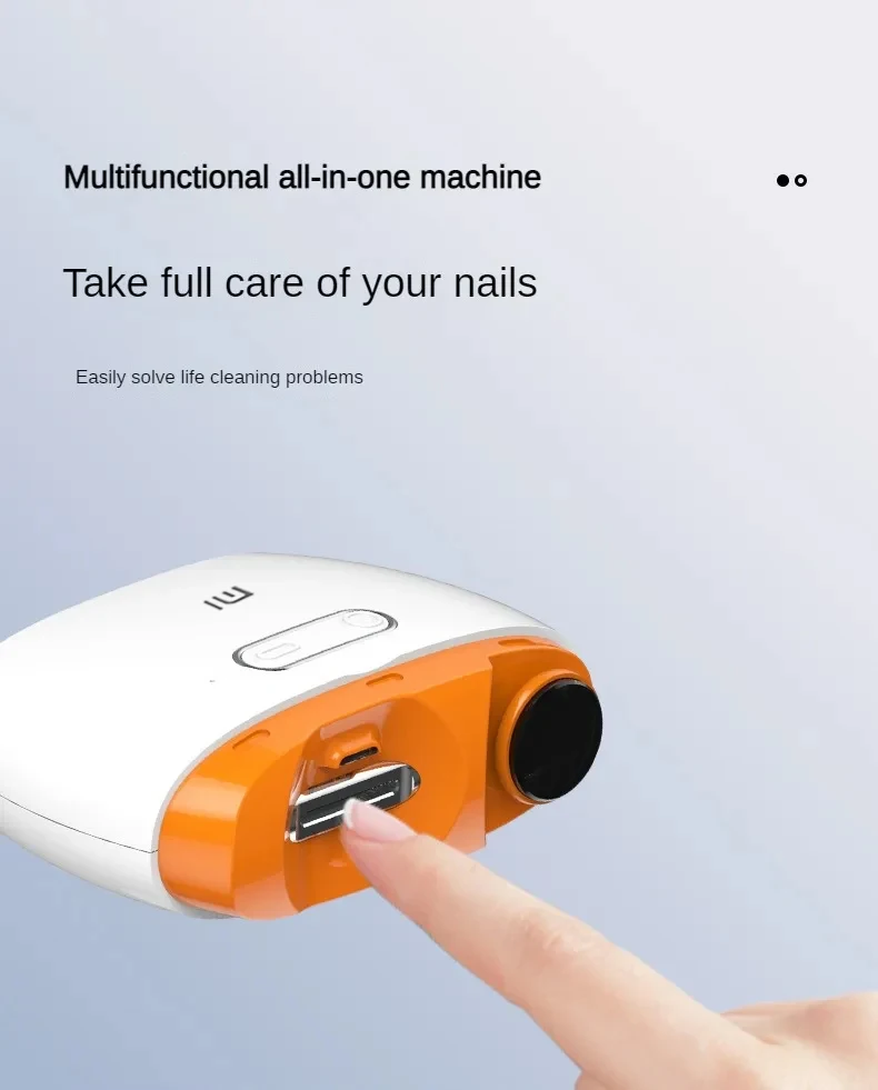 Xiaomi Electric Nail Clippers Mijia Automatic Polished Armor Trim Nail Clipper Smart Home Suitable for Children Nail Trimming