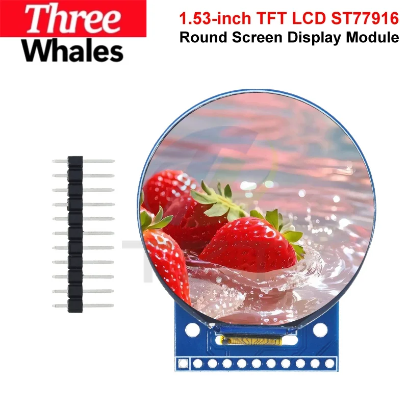 1.53 Inch Round TFT LCD Display 1/3PCS 360x360 ST77916 QSPI Interface Color Screen for Smart Watch DIY