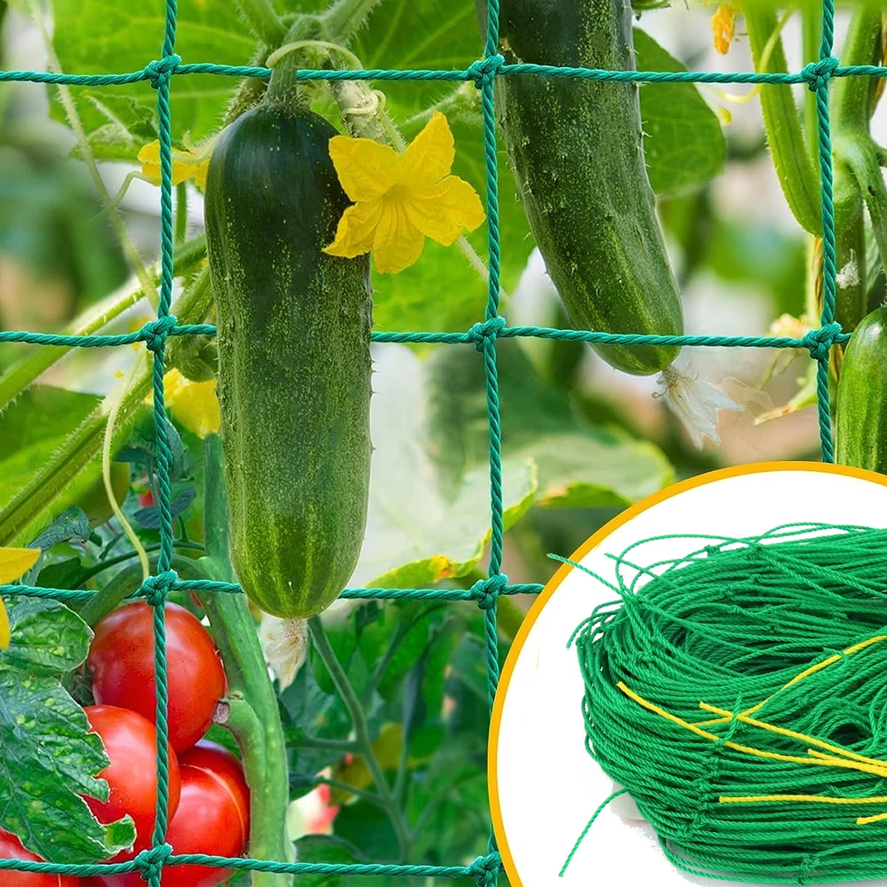 

1pc Hi-quality Garden Supplies Loofah Morning Glory Flowers Vine Plants Climbing Net Cucumber Vine Grow Holder Trellis Netting