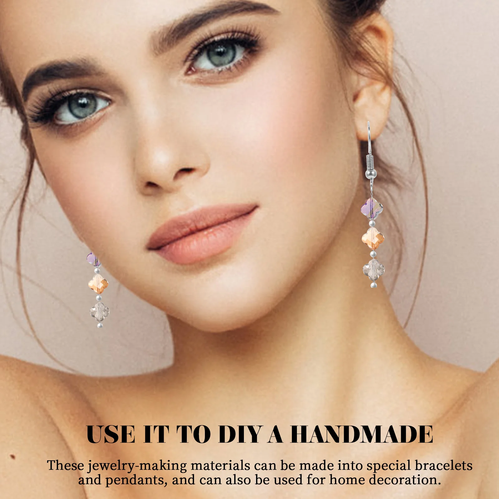 

30pcs 12mm Colored Beads Glass Drilled Spacer for DIY Bracelets Earrings Crafts Jewelry Making Projects Mixed Plating