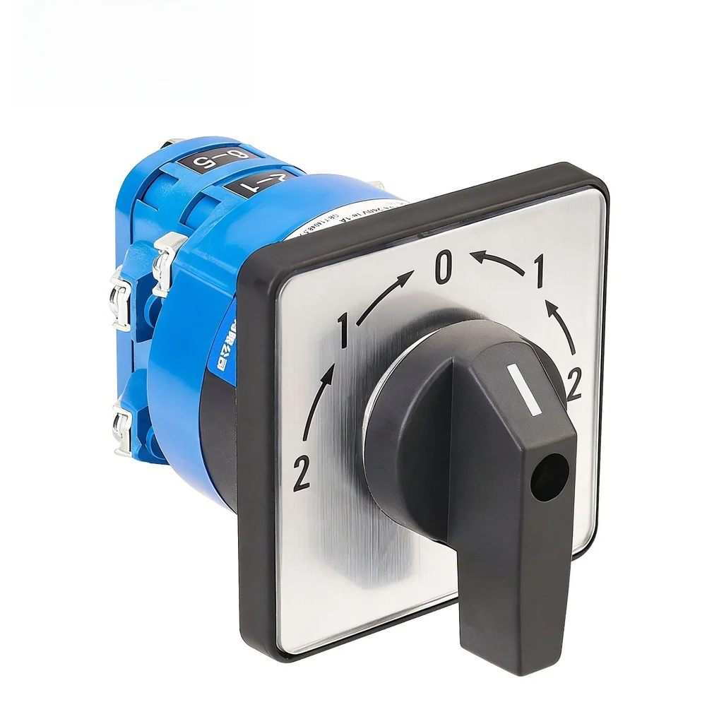 16A 5 Position Cam Rotary Changeover Switch SZW26, 2 Section Selector With Flame-Retardant Shell For Machinery