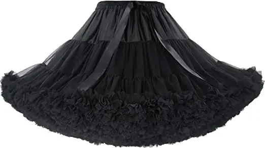 Womens Bubble Skirt Pettiskirt Tutu Ball Gown Fluffy Skirt Petticoat 2024