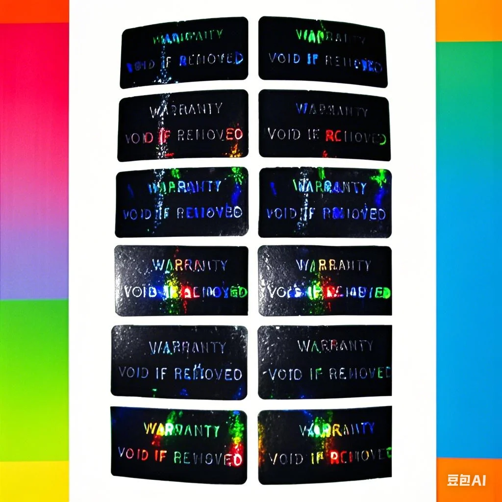 100 Uds pegatina de protección de garantía sello de seguridad papel quebradizo garantía a prueba de manipulaciones etiquetas adhesivas vacías etiqueta adhesiva Guanante