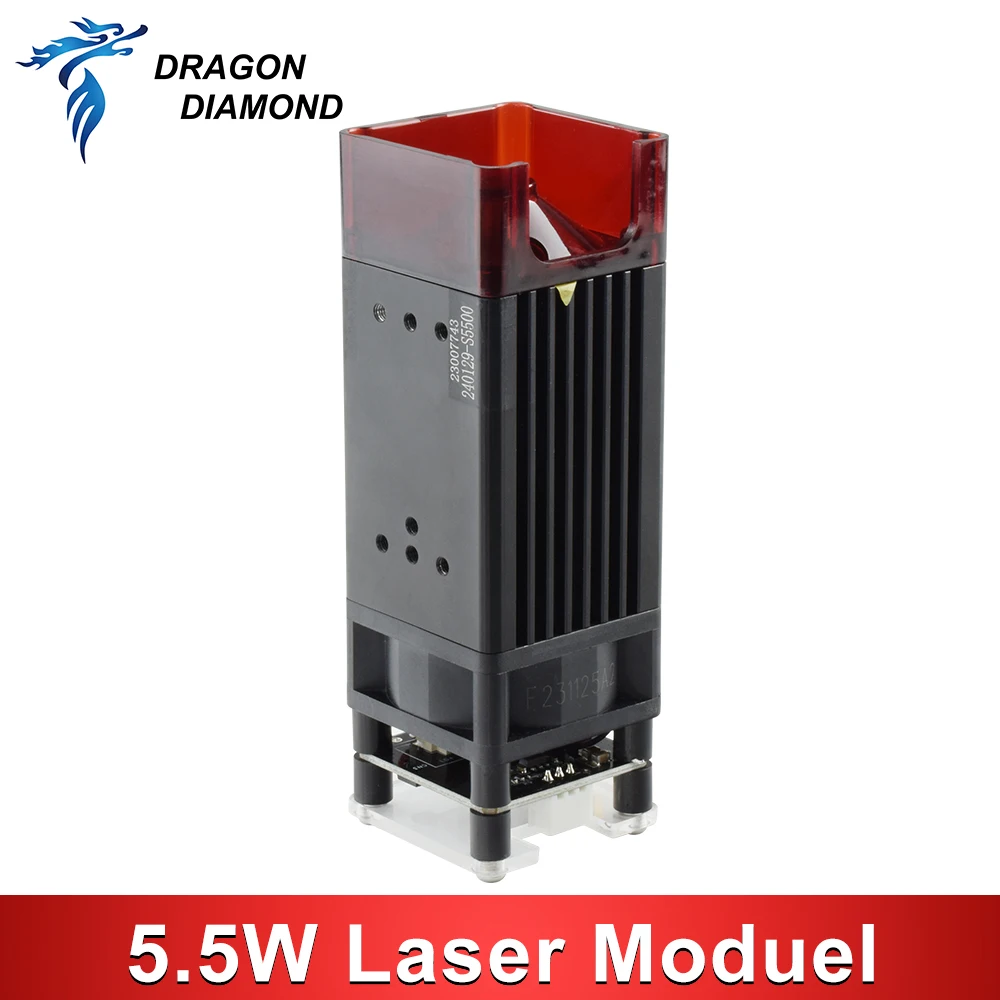 Yongli/Sunlite 5-5.5 واط لتقوم بها بنفسك وحدة النقش بالليزر رئيس 450nm مع كابل 3 دبوس لآلة الحفر بالليزر قطع قوية