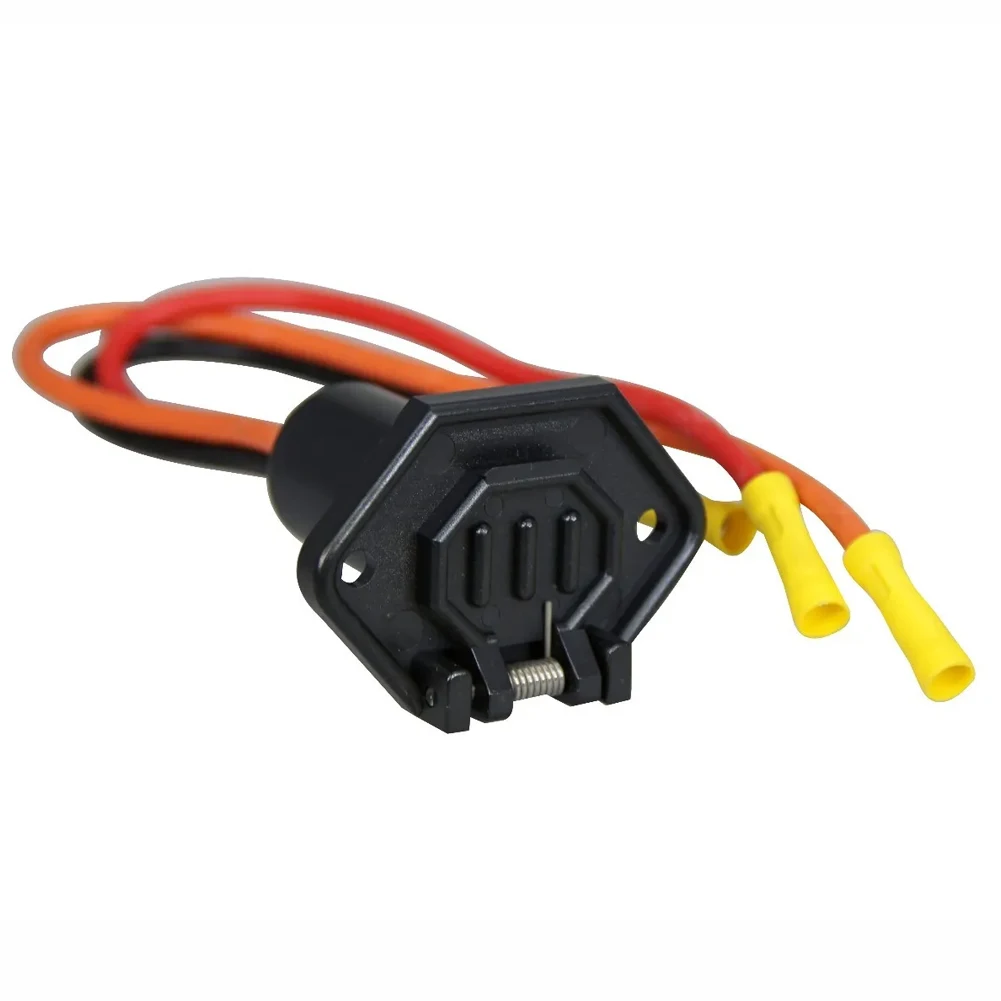 

Receptacle Set Trolling Motor Plug Black+Red+Yellow Connector Socket Installation Plug Receptacle Set Practical
