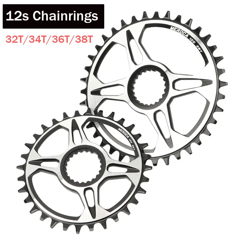 12s Chainrings 32T/34T/36T/38T 7075 Aluminium Alloy for SHIMANO Direct Mount Crank FC-M9100 FC-M8100 FC-M7100 FC-M6100f