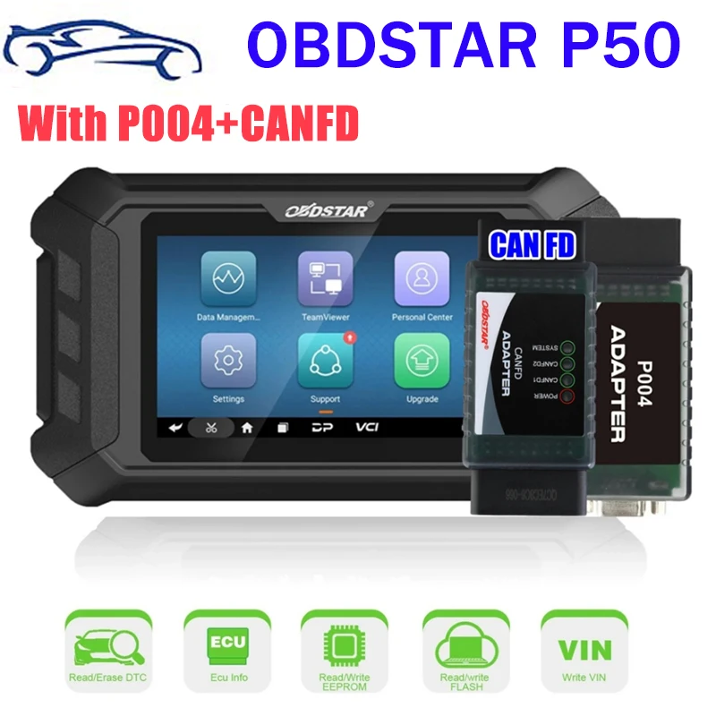 

OBDSTAR P50 Airbag Reset+PINCODE Intelligent Airbag Reset Equipment Covers 91 Brands and Over 12200+ECU Part No.with P004/CAN FD