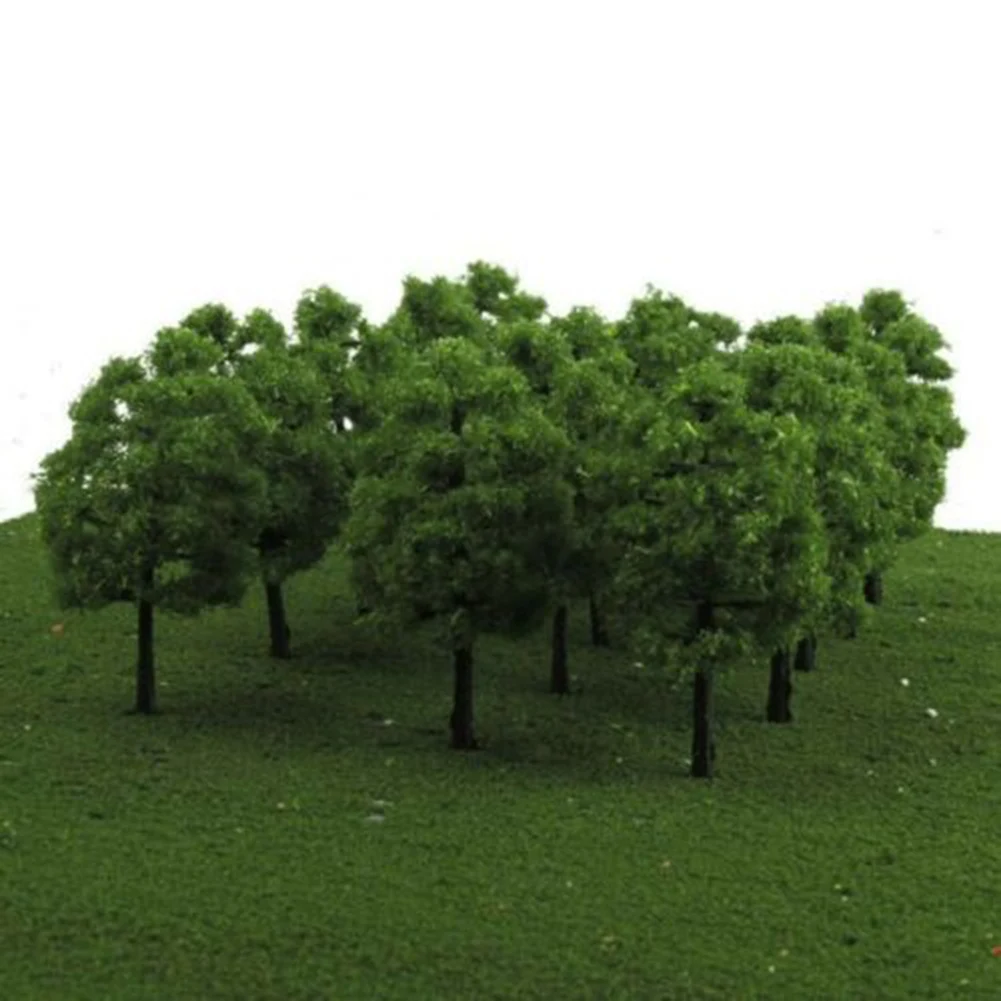 20pcs Model Trees Train Railroad Layout Diorama Wargame Park Scenery Miniature Tree Landscape Decoration