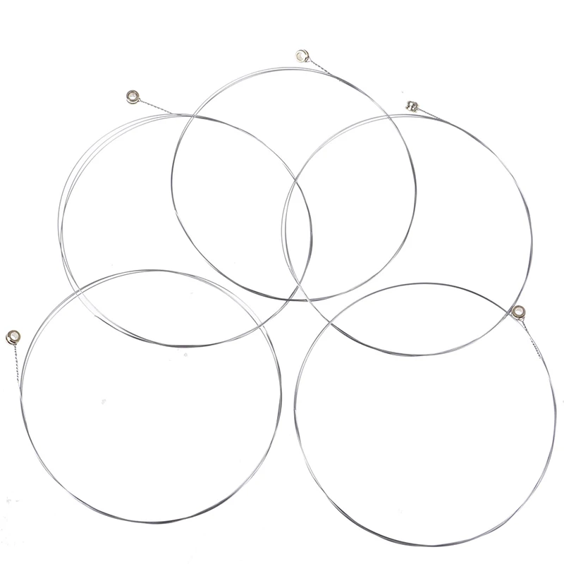 【F】5Pcs Acoustic Guitar Strings Tone Steel Strings E-1 For Acoustic Guitar