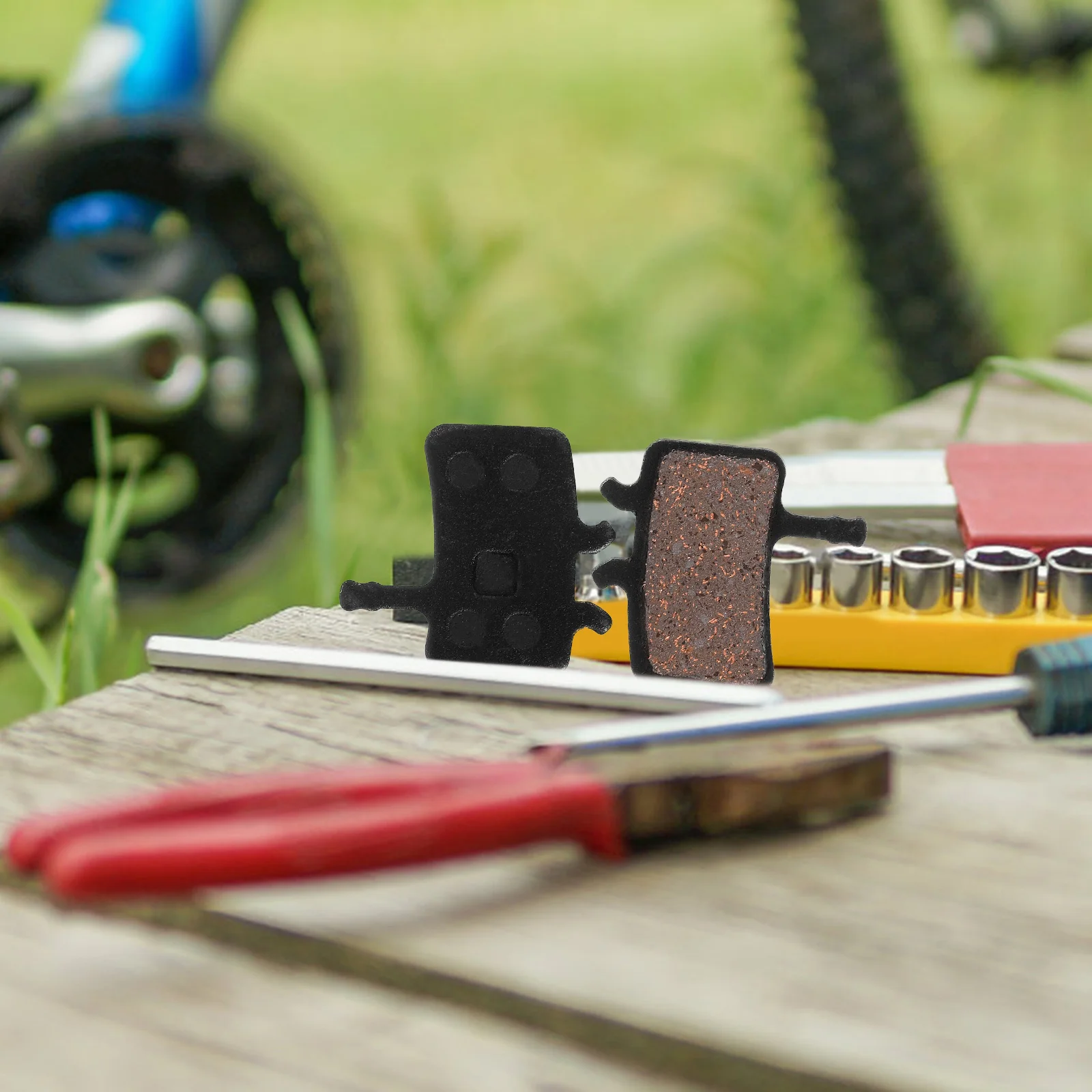 

1 Pair Bicycle Disc Brake Pads Replacement For Mountain Bike Cycling Brake Block Wear Resistant Long Lasting Smooth Quiet