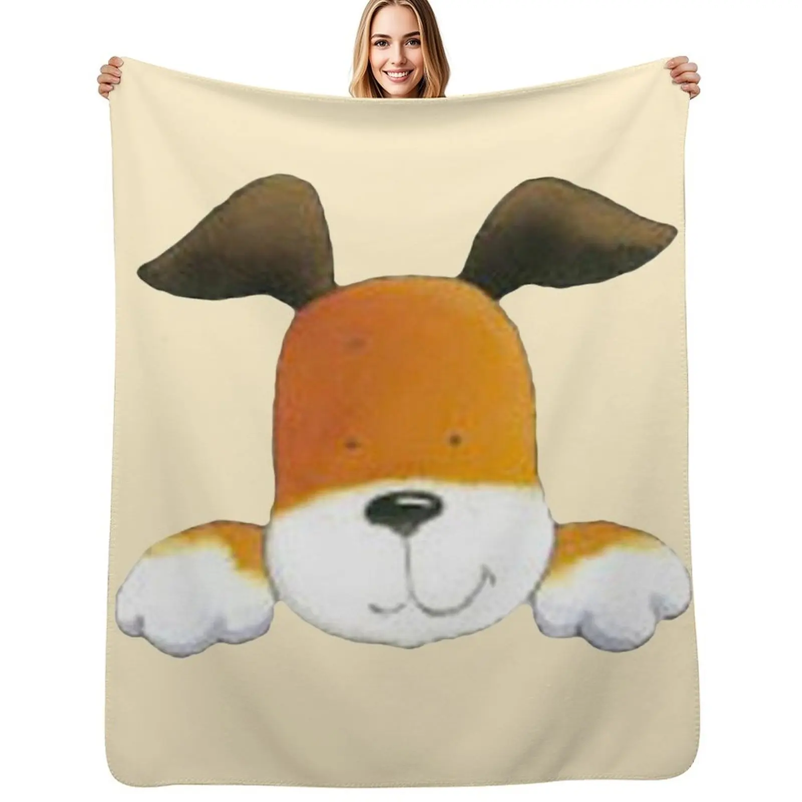 

Kipper the dog Throw Blanket Cozy Sofa Blanket for TV Watching Napping