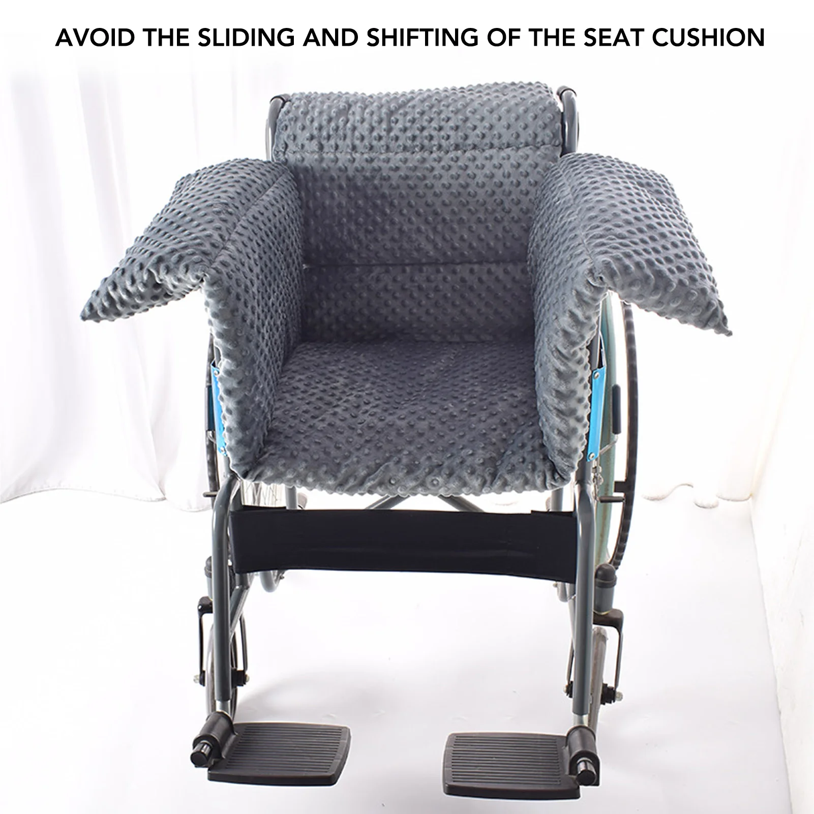Wheelchair Cushion Soft Warm Slip Resistant Wheelchair Backrest Seat Cushion for Elderly Patient  Wheelchair Soft Cushion