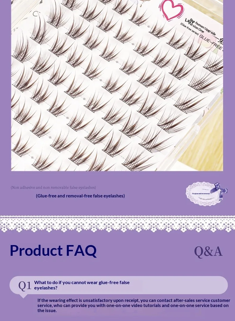 Kleberlose Fuchsauge-Falsche Wimpern im chinesischen Stil, selbstklebende natürliche braune schwarze Wimpern, 3D-voluminöse, flauschige, geflügelte Wimpern – Detail 16